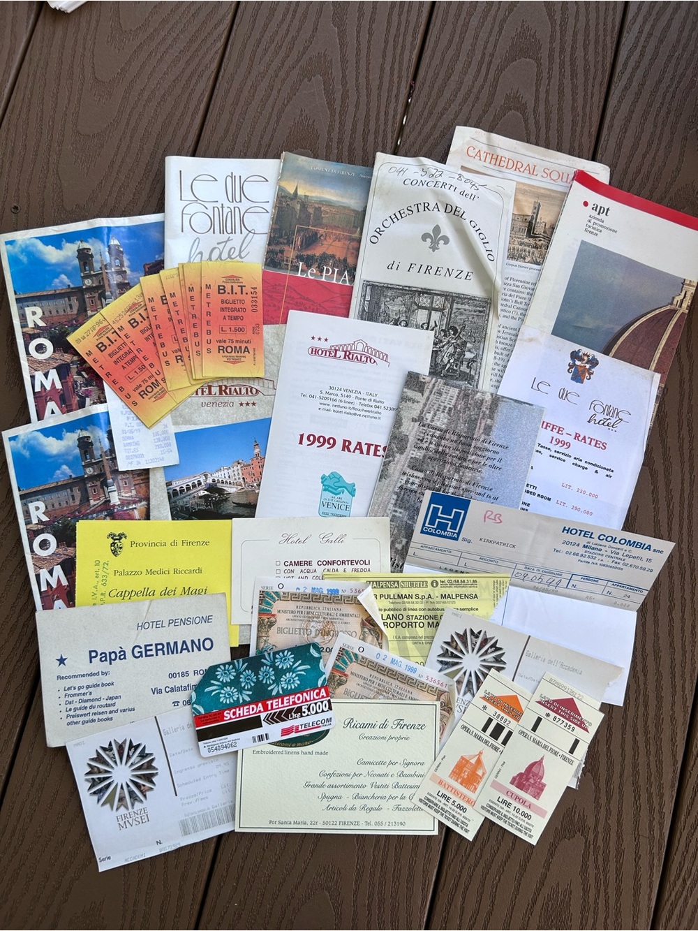 Vintage Italy Travel Paper Ephemera